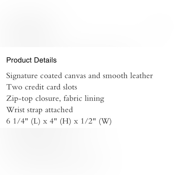 COACH Signature Canvas Corner Zip Wristlet Wallet Jumbo Floral Print - Picture 13 of 13